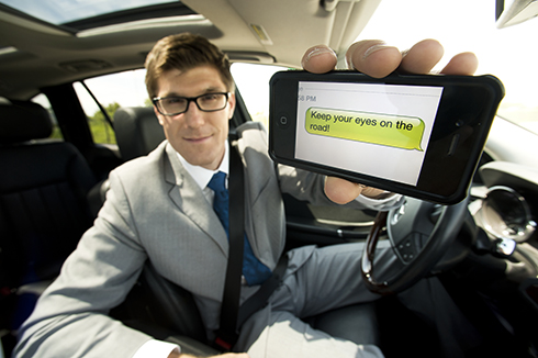 Dangers of distracted driving with text messaging