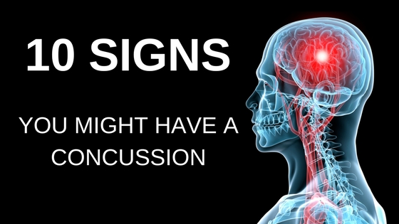 10 signs you might have a concussion
